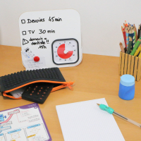 Petit tableau blanc magnétique pour Time Timer Mod